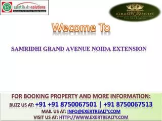 Samridhi Grand Avenue @@ 91 8750067501 ## Residential