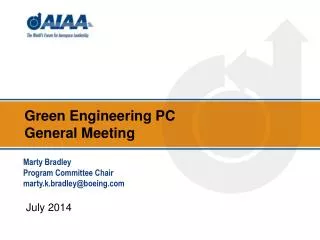Green Engineering PC General Meeting
