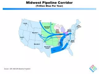 Midwest Pipeline Corridor (Trillion Btus Per Year)