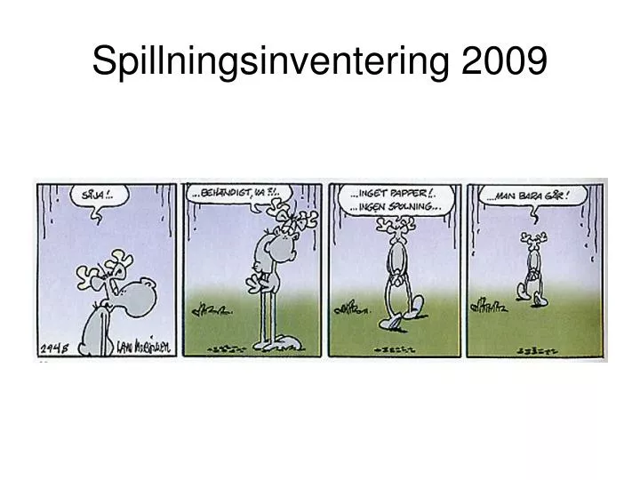 spillningsinventering 2009