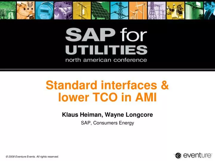 standard interfaces lower tco in ami