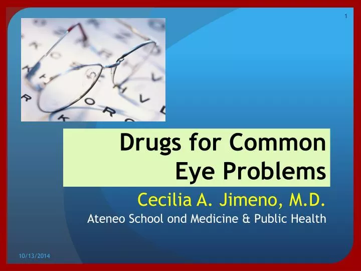 drugs for common eye problems