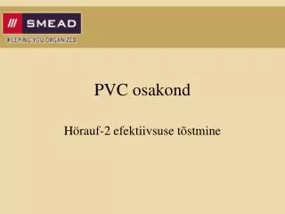 pvc osakond