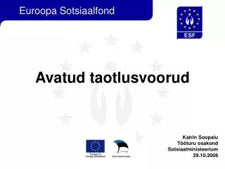 avatud taotlusvoorud