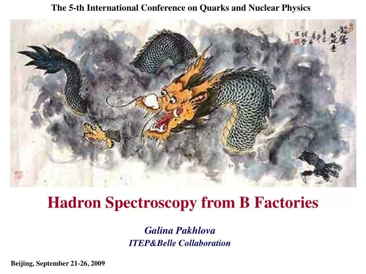 hadron spectroscopy from b factories