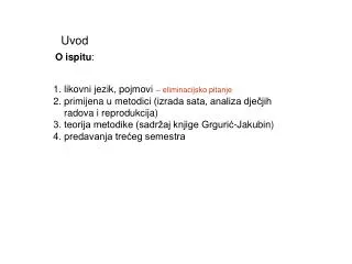 uvod o ispitu