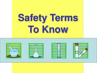 Safety Terms To Know