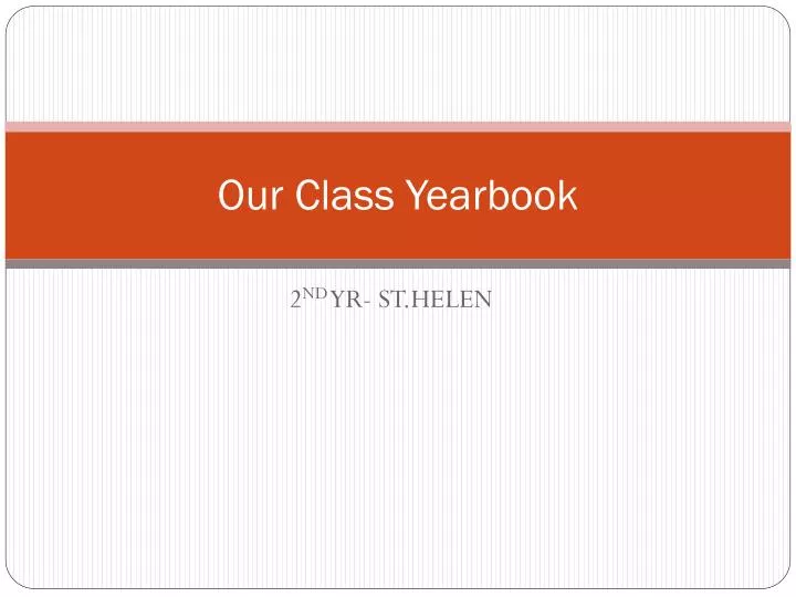 our class yearbook