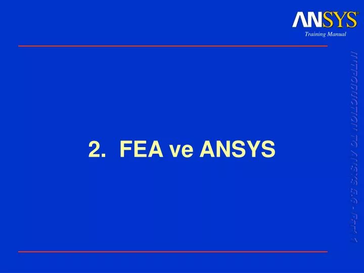 2 fea ve ansys