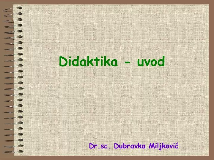 didaktika uvod