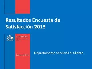 resultados encuesta de satisfacci n 2013