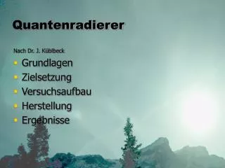 Quantenradierer