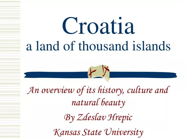 croatia a land of thousand islands