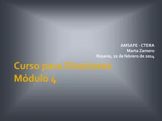 curso para directores m dulo 4