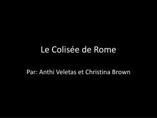 le colis e de rome