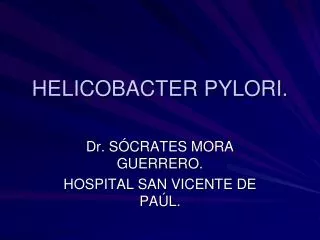 helicobacter pylori