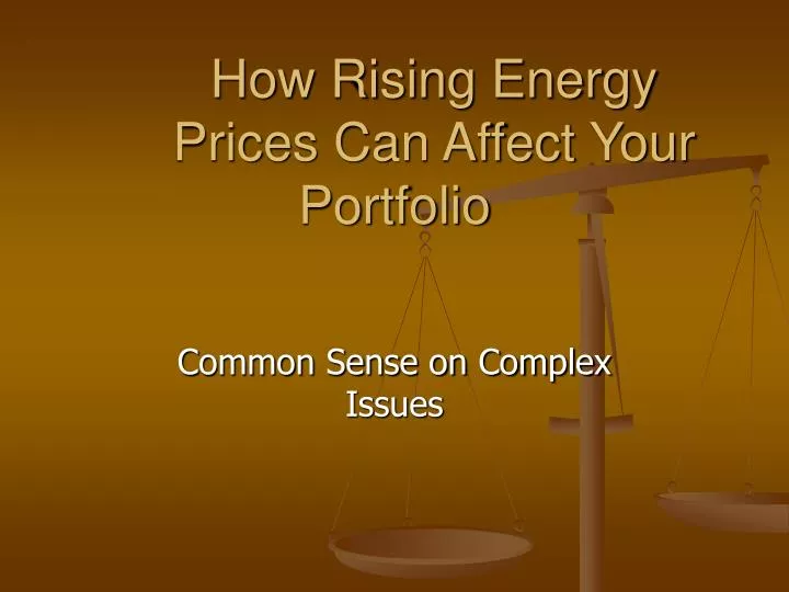 how rising energy prices can affect your portfolio
