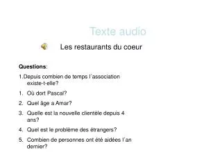 texte audio