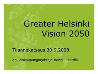 greater helsinki vision 2050