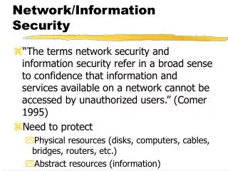 Network/Information Security