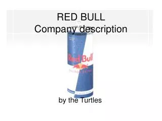 RED BULL Company description