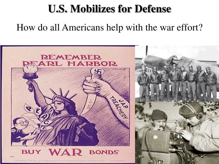 u s mobilizes for defense