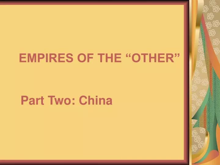 empires of the other