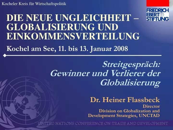 die neue ungleichheit globalisierung und einkommensverteilung kochel am see 11 bis 13 januar 2008