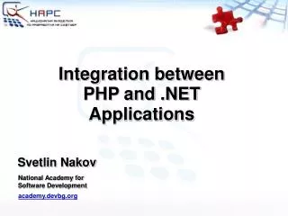 Integration between PHP and .NET Applications