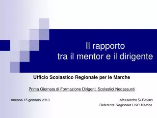 il rapporto tra il mentor e il dirigente