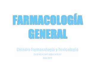 farmacolog a general