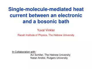 Single-molecule-mediated heat current between an electronic and a bosonic bath