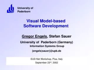 Visual Model-based Software Development