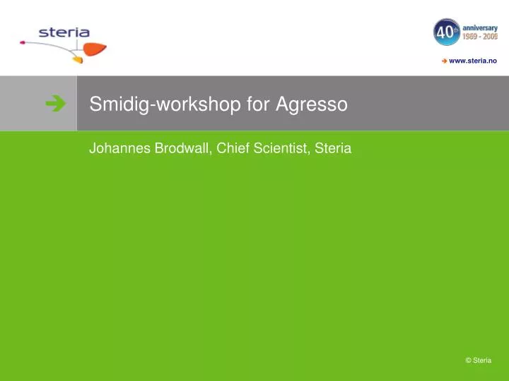 smidig workshop for agresso