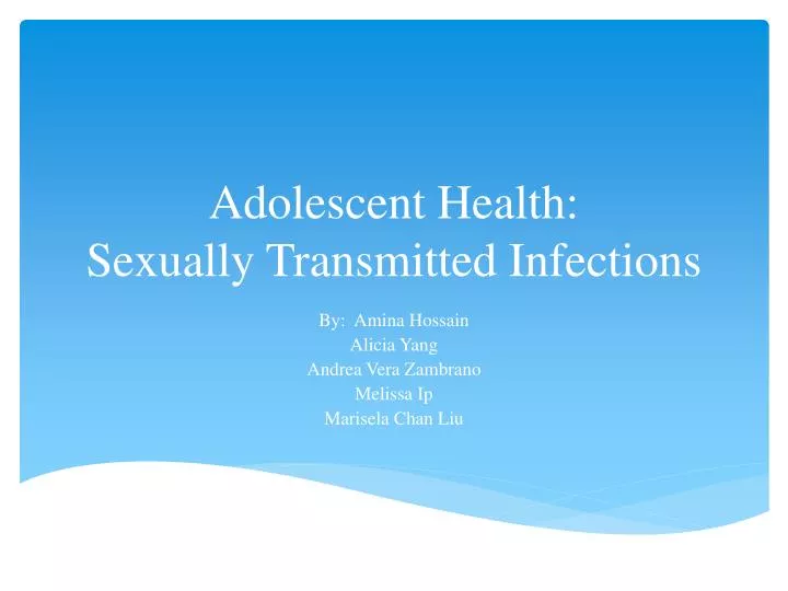 adolescent health sexually transmitted infections