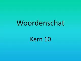 woordenschat