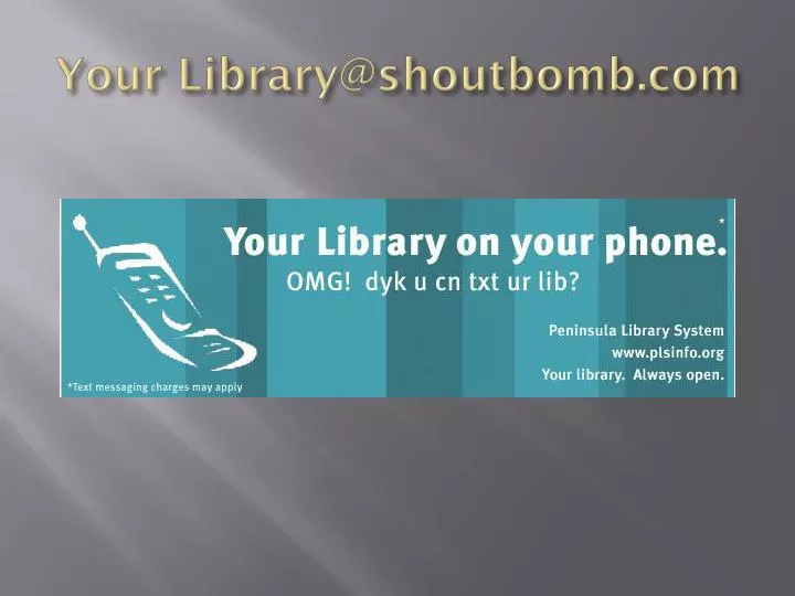 your library@shoutbomb com