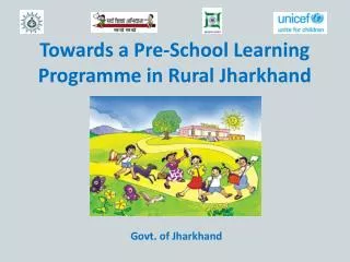 Towards a Pre-School Learning Programme in Rural Jharkhand
