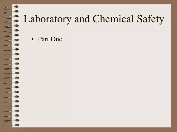 laboratory and chemical safety