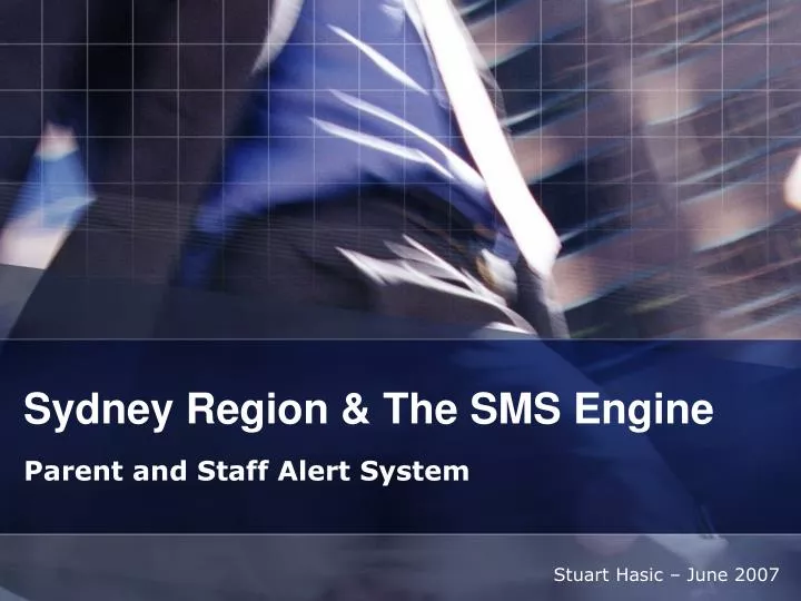 sydney region the sms engine