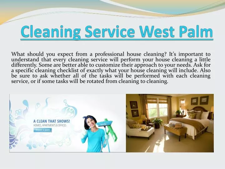 cleaning service west palm