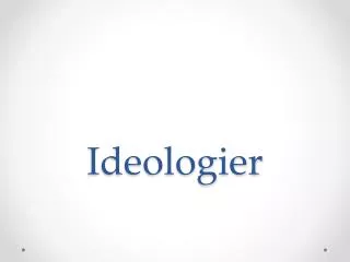 ideologier
