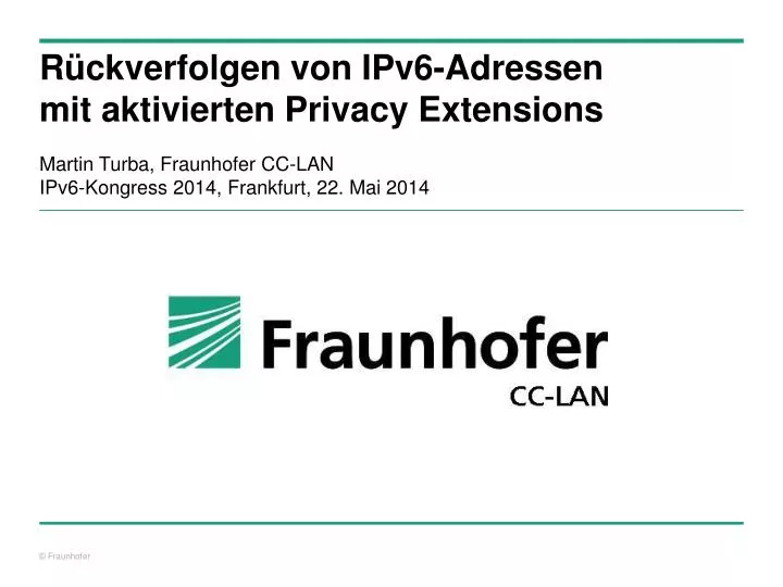 r ckverfolgen von ipv6 adressen mit aktivierten privacy extensions