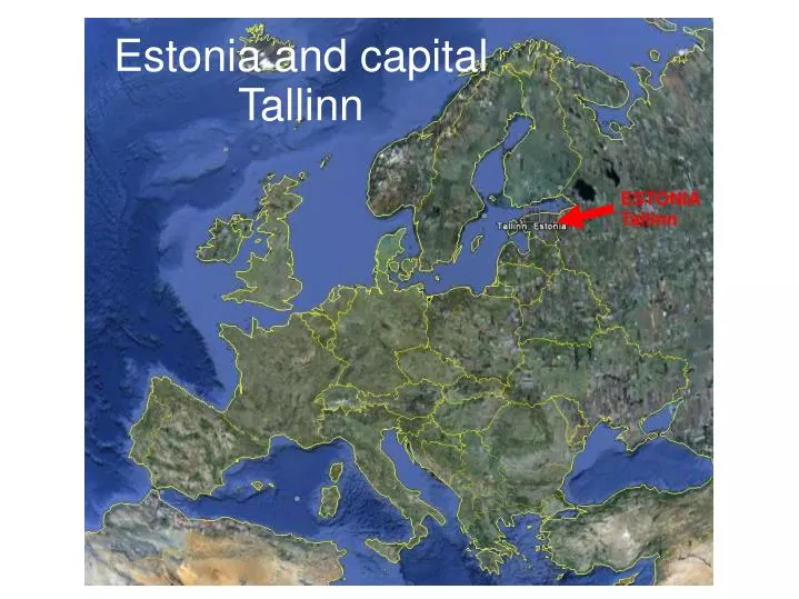 estonia and capital tallinn