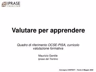 valutare per apprendere