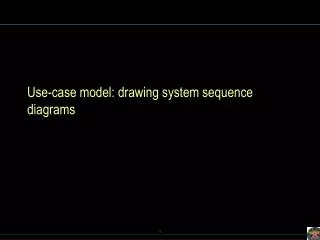 Use-case model: drawing system sequence diagrams