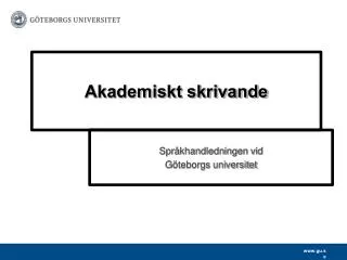 akademiskt skrivande
