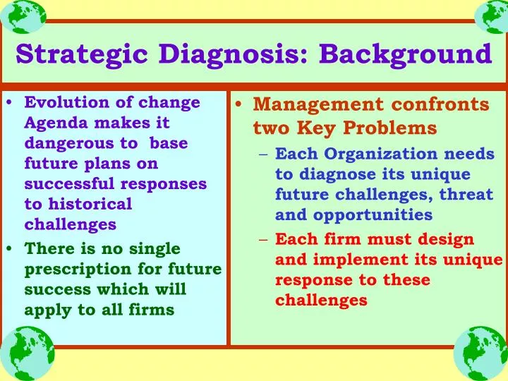 strategic diagnosis background