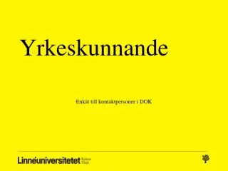 yrkeskunnande