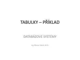 tabulky p klad